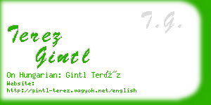 terez gintl business card